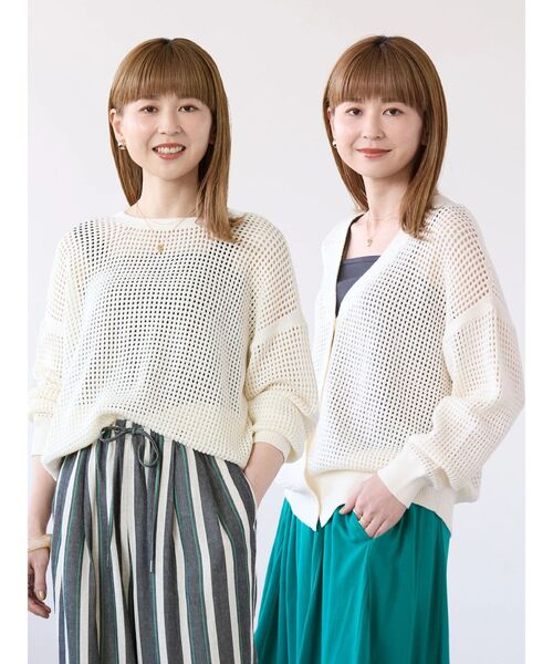 「AMERICAN HOLIC」 ニットカーディガン M ブラック レディース_画像4