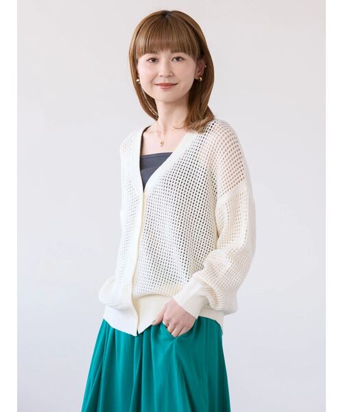 「AMERICAN HOLIC」 ニットカーディガン M ブラック レディース_画像5