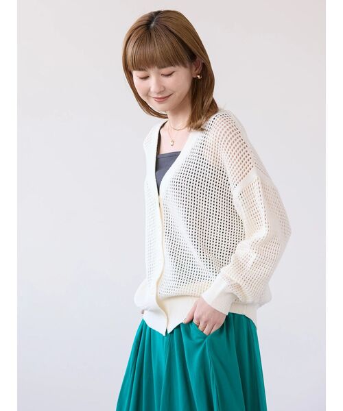 「AMERICAN HOLIC」 ニットカーディガン M ブラック レディース_画像6