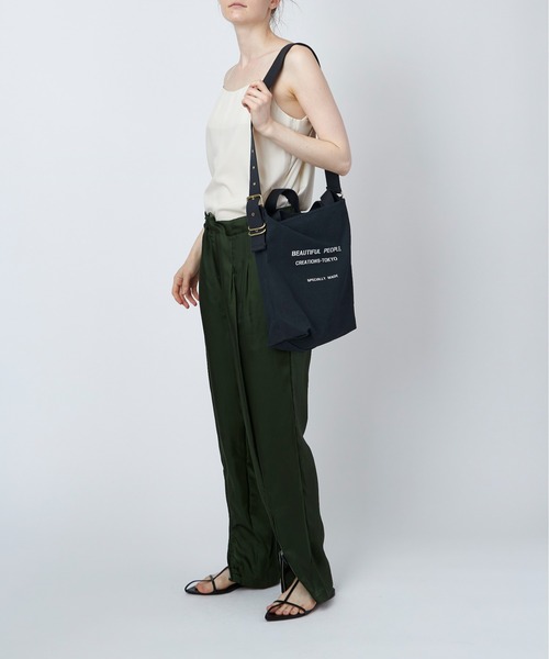 beautiful people」 トートバッグ FREE グリーン レディース beautiful 