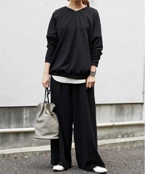 「and it_」 長袖カットソー L スモークピンク レディース_画像2