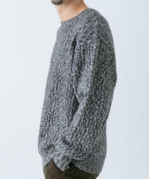 「URBAN RESEARCH ROSSO MEN」 長袖ニット MEDIUM グレー メンズ_画像4