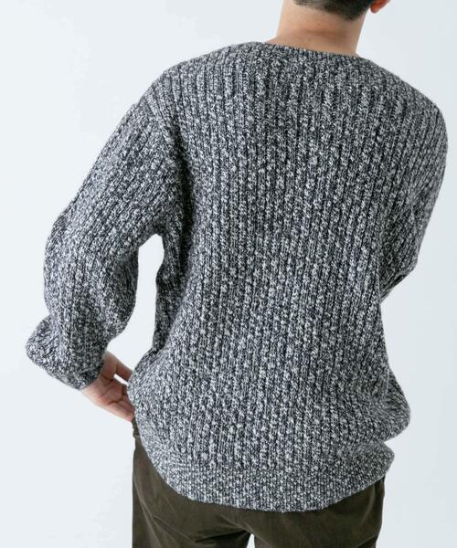 「URBAN RESEARCH ROSSO MEN」 長袖ニット MEDIUM グレー メンズ_画像5