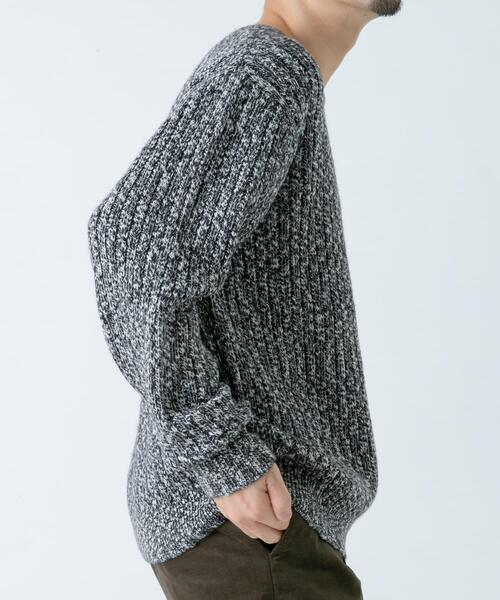 「URBAN RESEARCH ROSSO MEN」 長袖ニット MEDIUM グレー メンズ_画像6