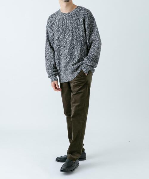 「URBAN RESEARCH ROSSO MEN」 長袖ニット MEDIUM グレー メンズ_画像7