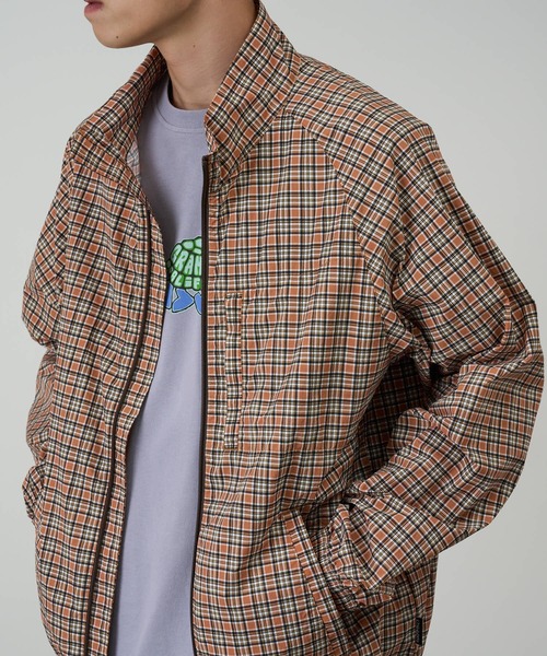 ジャケット・アウター shalom club gummy jacket melange Gramicci（グラミチ） ナイロンジャケット CHECKERED SHELL JACKET