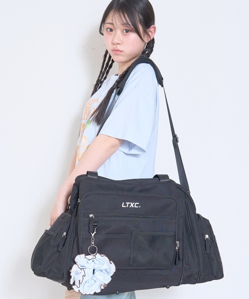 LOVETOXIC ボストンバッグ 「LTXC」「容量43-50L」「撥水」拡張