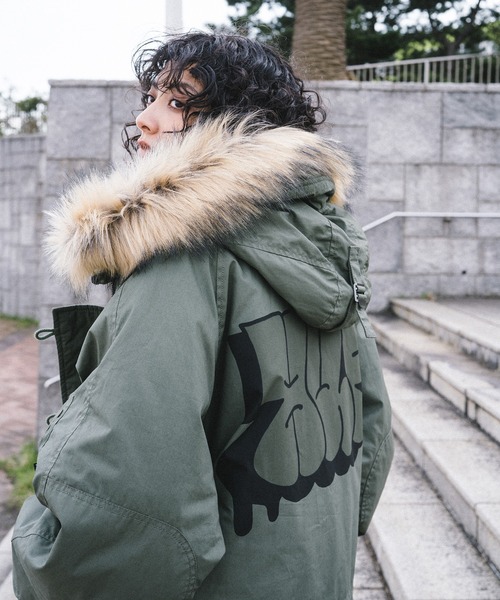 「HUF」 ミリタリージャケット LARGE オリーブ メンズの画像