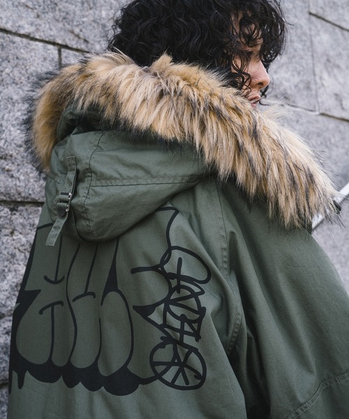 「HUF」 ミリタリージャケット LARGE オリーブ メンズの画像