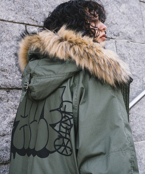 「HUF」 ミリタリージャケット LARGE オリーブ メンズの画像