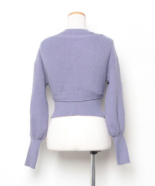 「LILY BROWN」 長袖ニット ONE SIZE パープル レディース_画像2