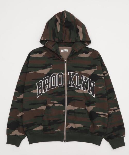 「WEGO」 ジップアップパーカー FREE グリーン レディース_画像8