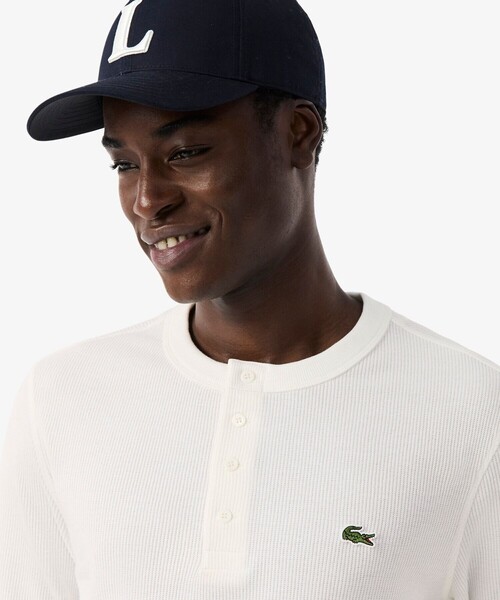 LACOSTE（ラコステ） ヘンリーネック tシャツ ストレッチ ヘンリー