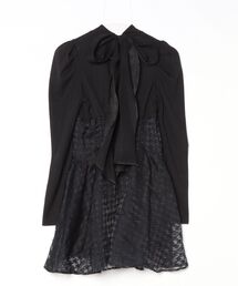 「dazzlin」 オールインワン MEDIUM ブラック レディースの画像2