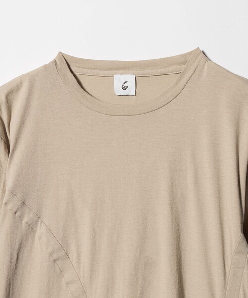 tシャツ 「6(ROKU)」ハイゲージ コットン ドローストリング ロングスリーブ レディースの画像