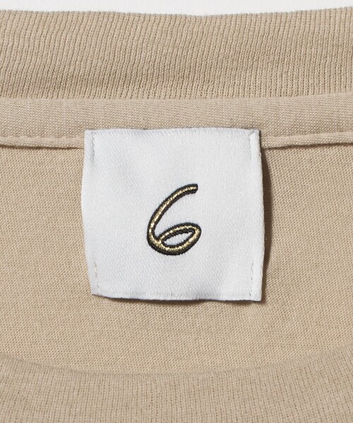 tシャツ 「6(ROKU)」ハイゲージ コットン ドローストリング ロングスリーブ レディースの画像
