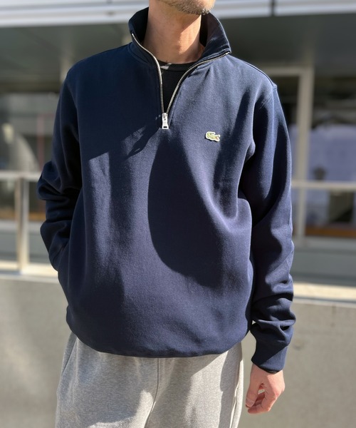 LACOSTE スウェット LACOSTE（ラコステ） トレーナー スウェット ジップアップ ハイネック