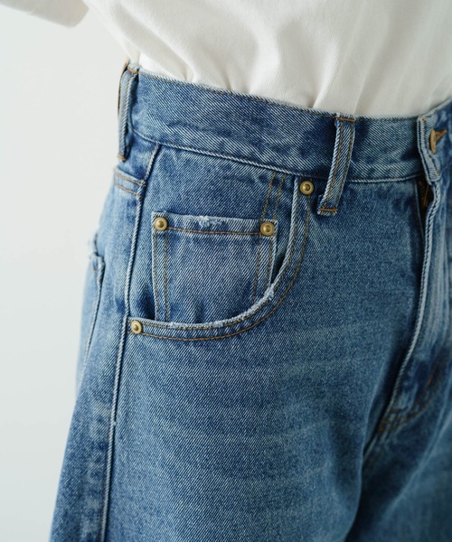 「PUAL CE CIN」 デニムパンツ SMALL ブラック レディース_画像5