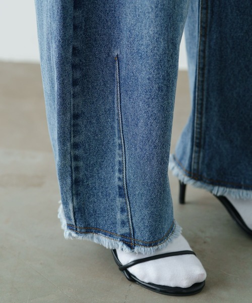 「PUAL CE CIN」 デニムパンツ SMALL ブラック レディース_画像6