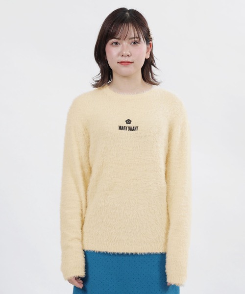 「MARY QUANT」 長袖ニット M アイボリー レディース_画像3
