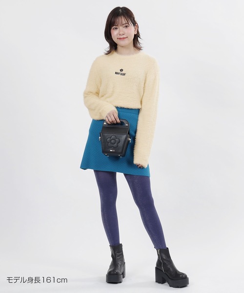 「MARY QUANT」 長袖ニット M アイボリー レディース_画像6