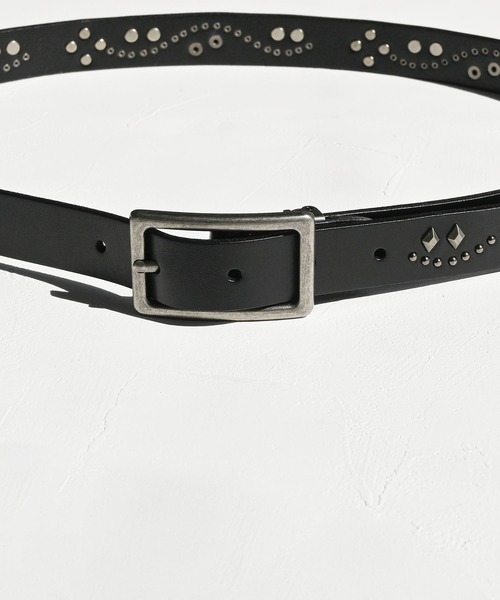 An+u ベルト 25mm スタッズベルト メンズ レディース : ZOZOTOWN Yahoo