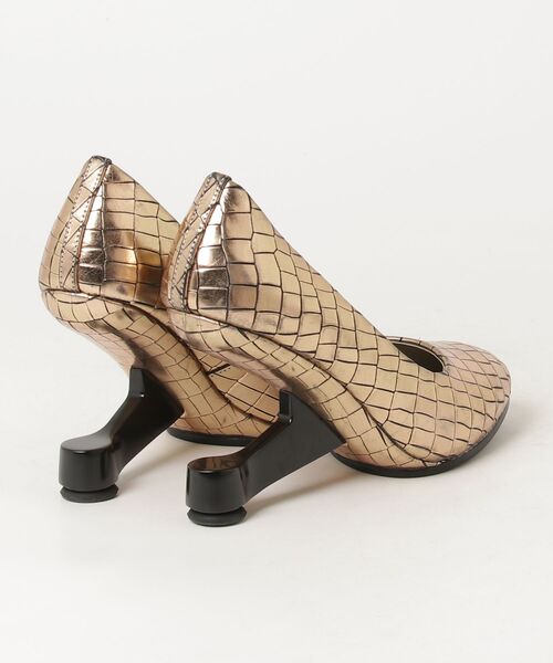 「UNITED NUDE」 パンプス 35 ゴールド レディース_画像2