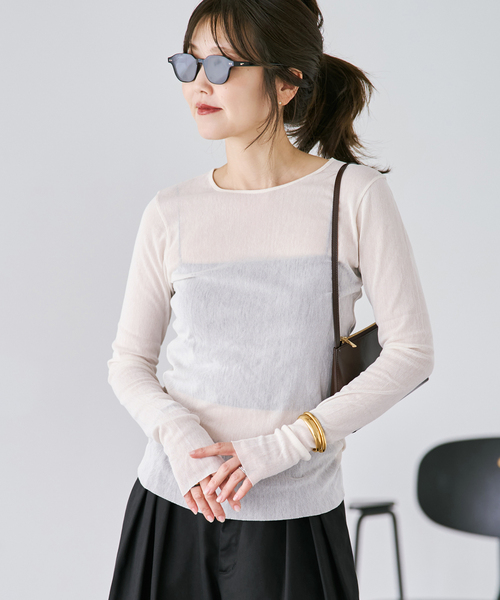 tシャツ 「追加」Mesh Sheer ロンT 6 レディースの画像