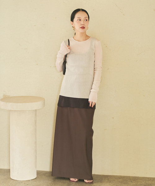 tシャツ 「追加」Mesh Sheer ロンT 6 レディースの画像