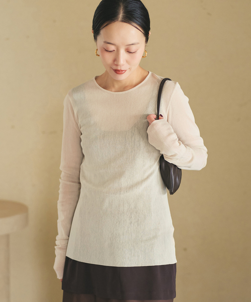 tシャツ 「追加」Mesh Sheer ロンT 6 レディースの画像