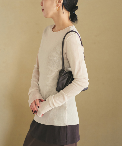 tシャツ 「追加」Mesh Sheer ロンT 6 レディースの画像