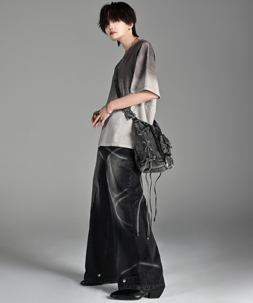 「ADRER」 半袖Tシャツ M グレー メンズ_画像8
