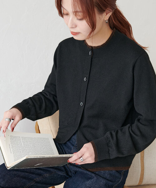 「DISCOAT」 ニットカーディガン MEDIUM グレー レディース_画像10