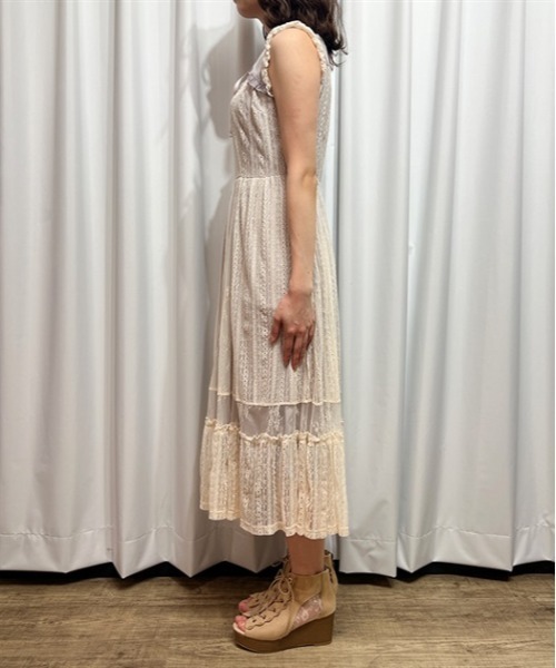 「axes femme」 ノースリーブワンピース MEDIUM グレー レディース_画像2