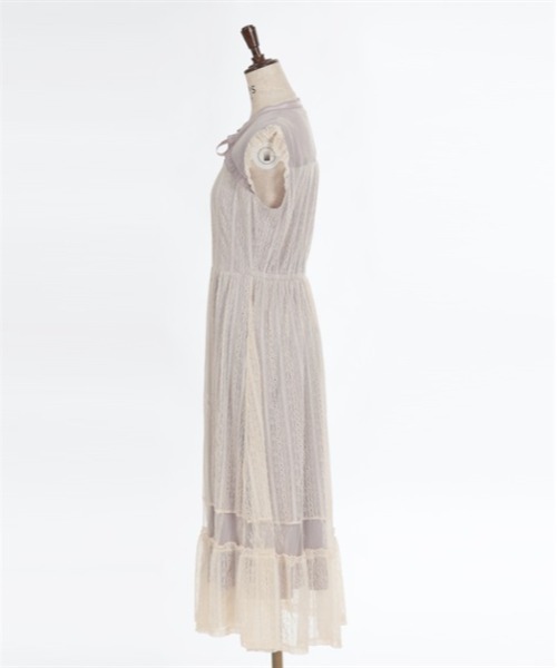「axes femme」 ノースリーブワンピース MEDIUM グレー レディース_画像5