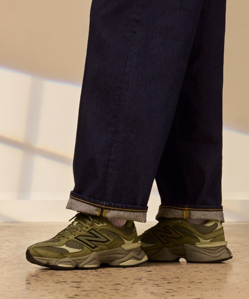 「New Balance」 ローカットスニーカー 24.0糎 カーキ メンズ