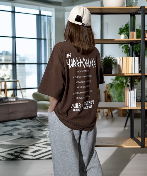 Candlestick tシャツ キャット ツアー グラフィック オーバーサイズ