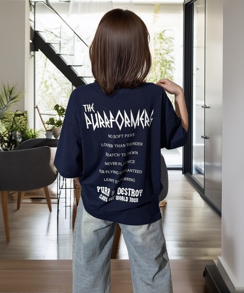 Candlestick tシャツ キャット ツアー グラフィック オーバーサイズ