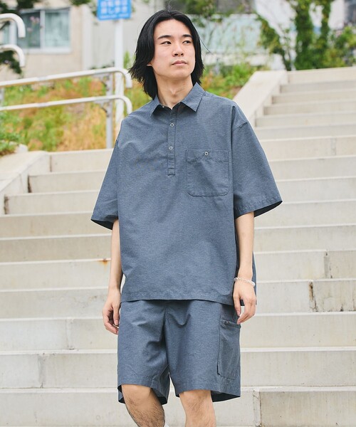 SHIPS（シップス） シャツ 半袖 SHIPS:「セットアップ対応」TEXBRID(R