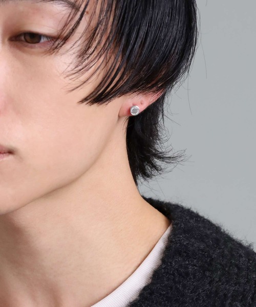 「LION HEART」 ピアス(片耳用) ONE SIZE シルバー×ブルー メンズ_画像9