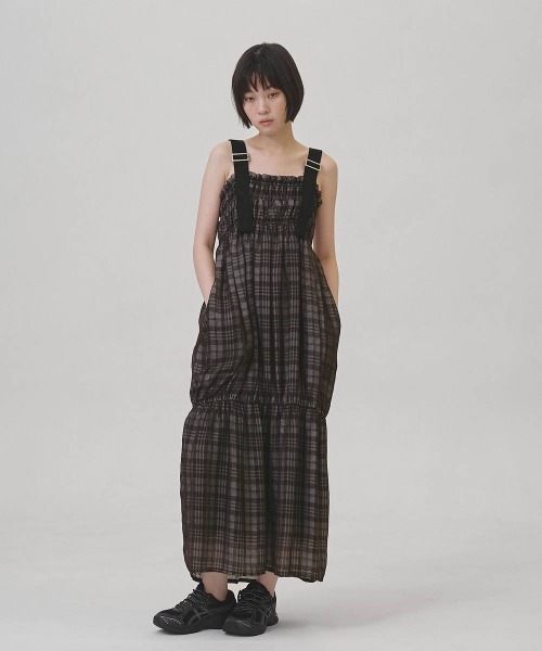 ワンピース TODAYFUL Check Jacquard Dressの画像