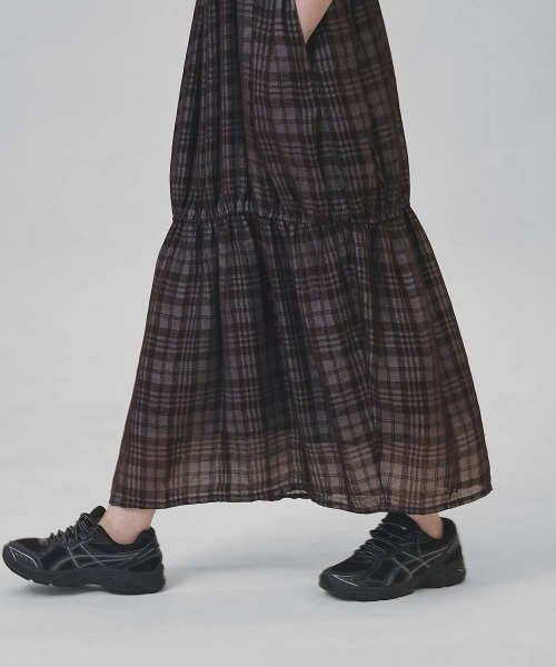 ワンピース TODAYFUL Check Jacquard Dressの画像