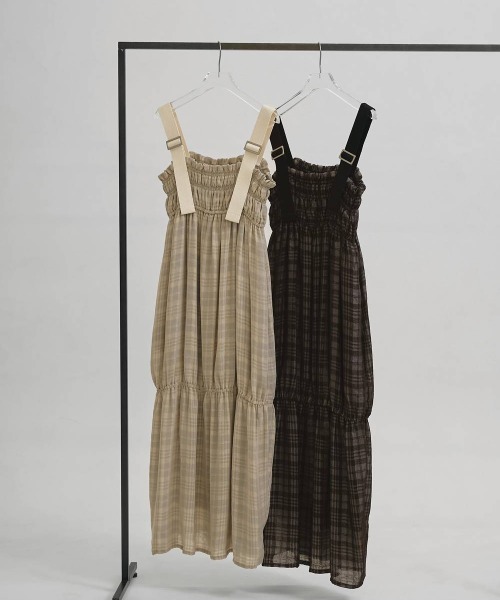 ワンピース TODAYFUL Check Jacquard Dressの画像