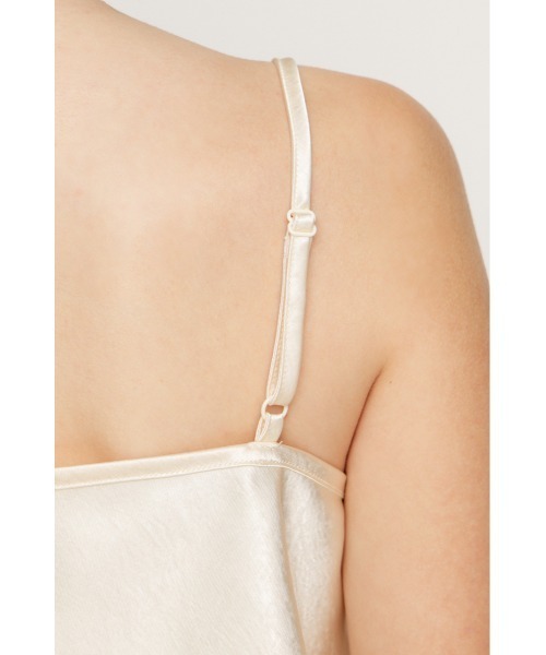 SLY（スライ） tシャツ 半袖 SATIN LACE DOCKING TOPS サテンレース
