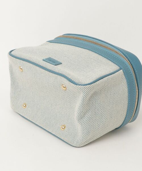 「Ch!iii BAG」 キャンバスバニティ バッグ - ブルー レディース_画像3