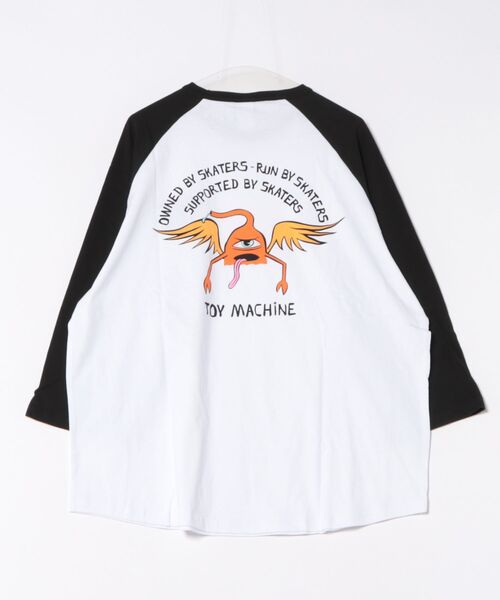 「TOY MACHINE」 長袖Tシャツ X-LARGE ホワイト系その他3 メンズ_画像5