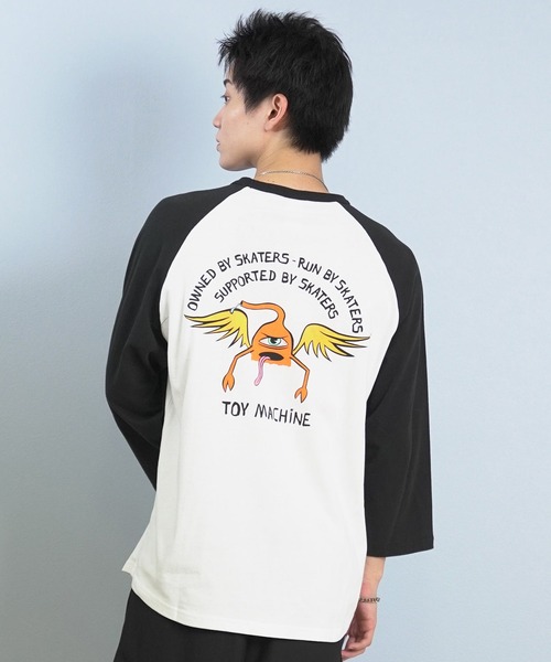 「TOY MACHINE」 長袖Tシャツ X-LARGE ホワイト系その他3 メンズ_画像9