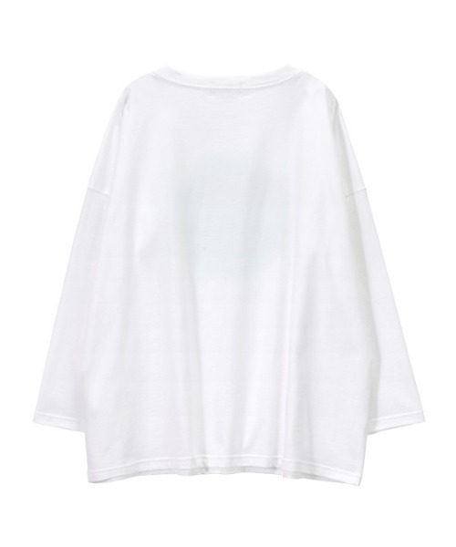 「ZUCCa」 長袖カットソー M size ホワイト レディース_画像4