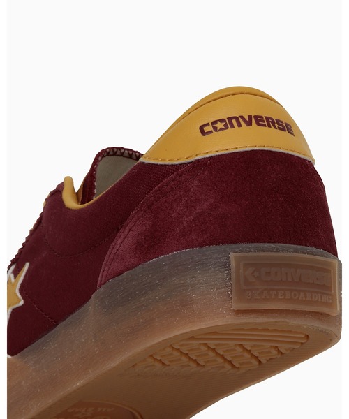 「CONVERSE SKATEBOARDING」 ローカットスニーカー 5.5 バーガンディー メンズ_画像8
