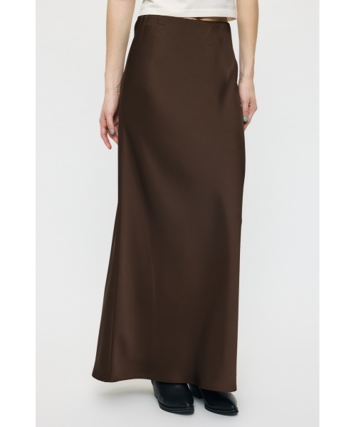 MOUSSY（マウジー） ロング スカート SATIN LONG スカート : ZOZOTOWN